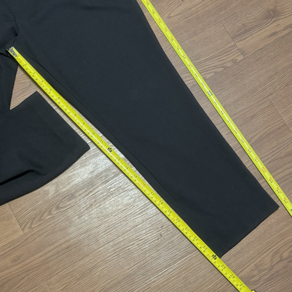 Lauren Ralph Lauren Stretch Ponte Straight Leg Crop Pants Sz:L Black Ankle Pants - Picture 9 of 12